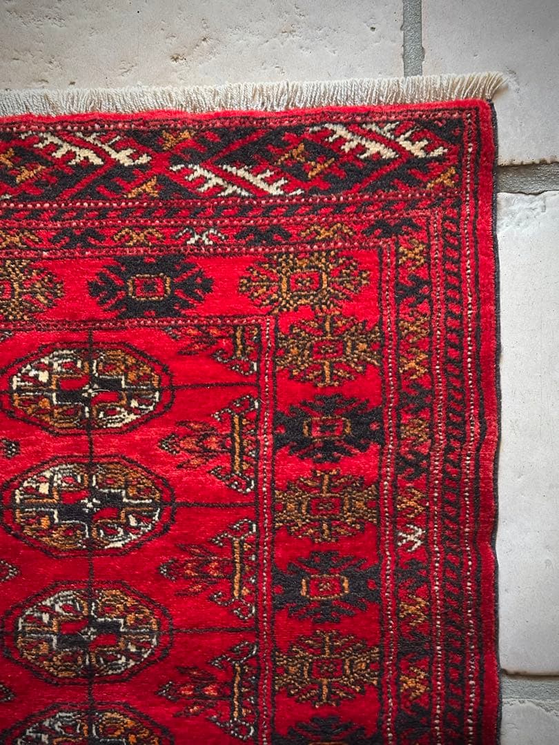 トライバルラグ　ヴィンテージラグ　トルクメン　ランナーサイズ　プリミティブアート