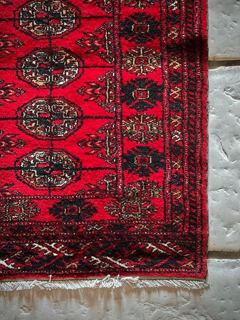 トライバルラグ　ヴィンテージラグ　トルクメン　ランナーサイズ　プリミティブアート