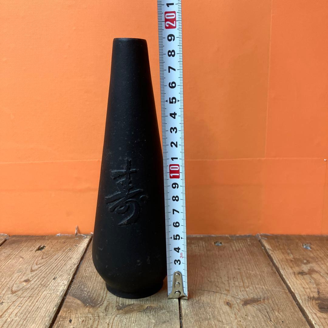 C-壁 南部鉄器 鋳物花瓶 一輪挿し 華道 茶道 茶道具 華道具 寿 古道具