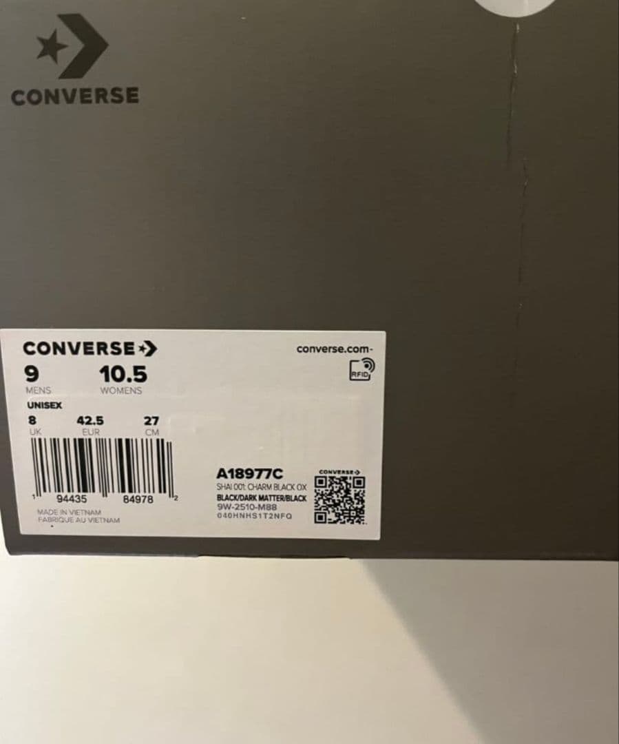 日本未発売 Converse SHAI 001 BLACK　27cm