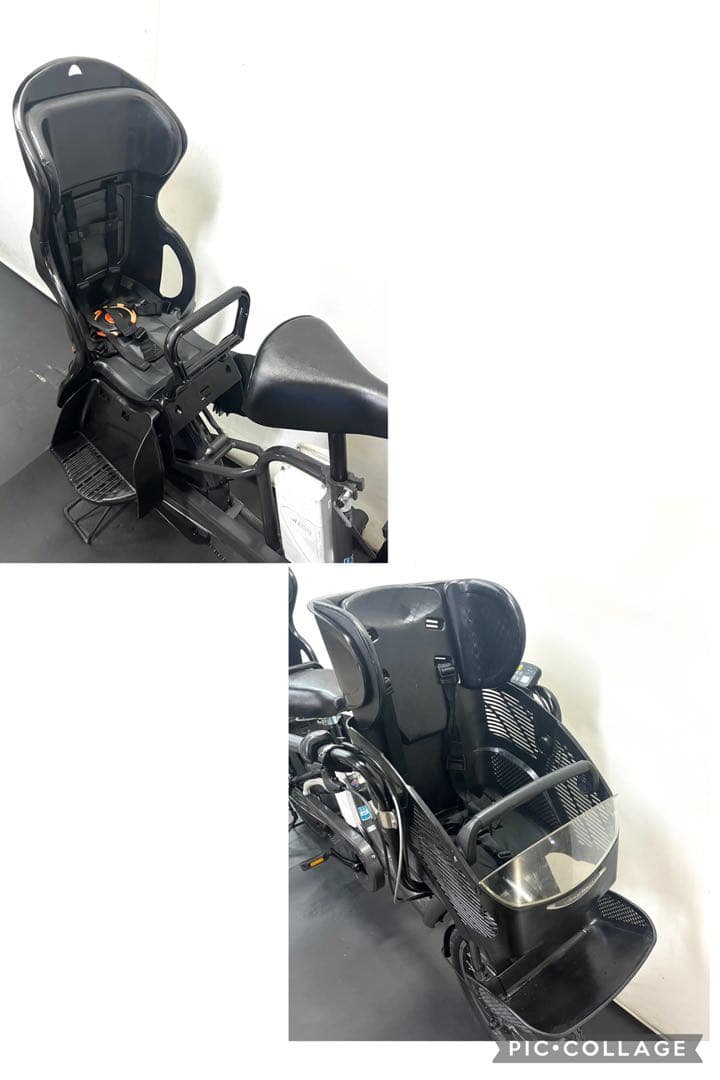 1年保証　ブリヂストン　ビッケポーラー　子供乗せ　グレー　電動アシスト自転車