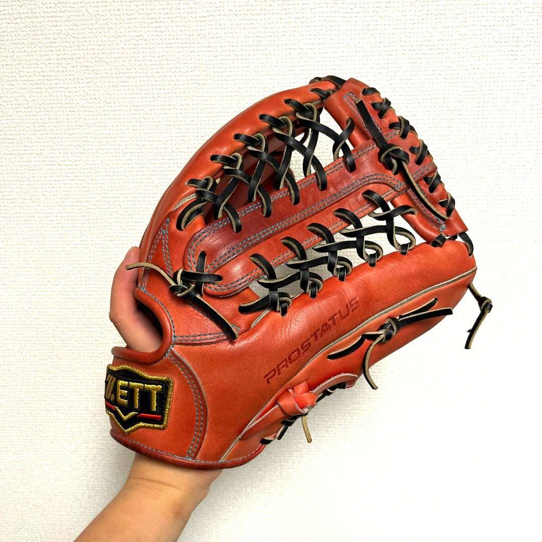 976 ZETT プロステイタス 美品 即戦力 軟式 外野手用グローブ