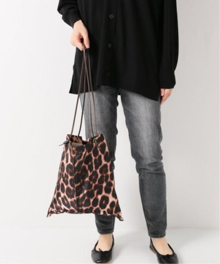 IENA【manipuri /マニプリ】プリントトートバッグ(レオパード)