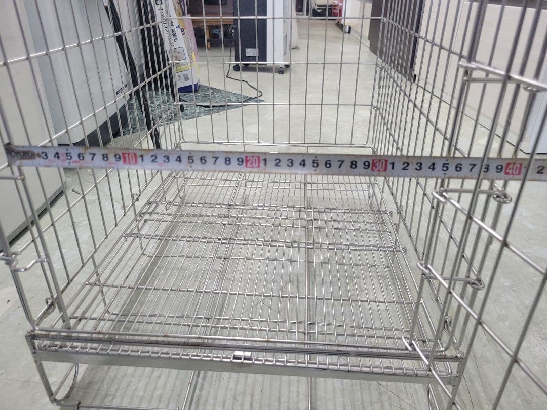 ハチコウ　ペットゲージ　ステンレスゲージ　M　中古