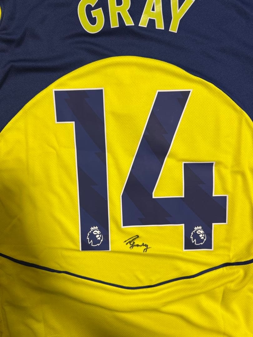 希少アーチーグレイ　ユニフォーム　トッテナム　アウェイ　プレミアリーグサイン入り