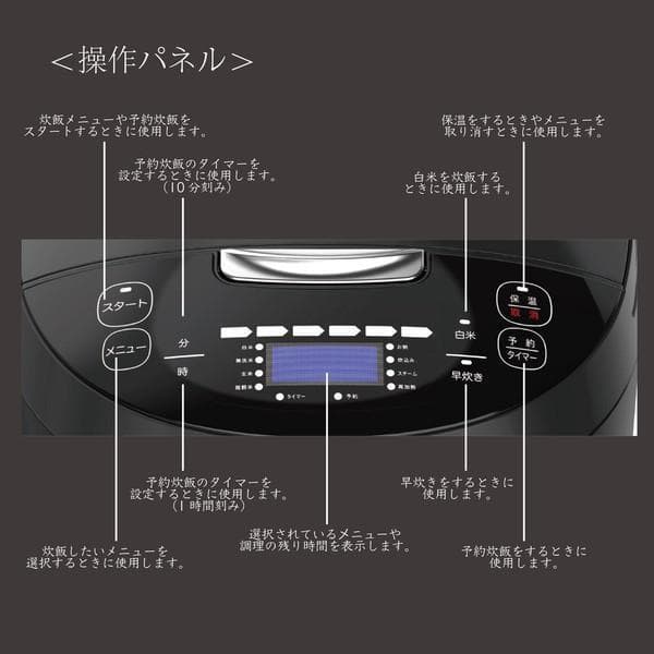 新品未開封10号炊きROOMMATE 一升炊き炊飯器 加楽炊き RM-223H