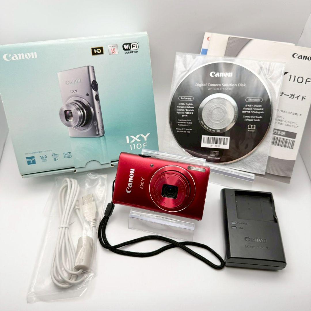 【Roche】Canon IXY 110F レッド デジカメ 915-11