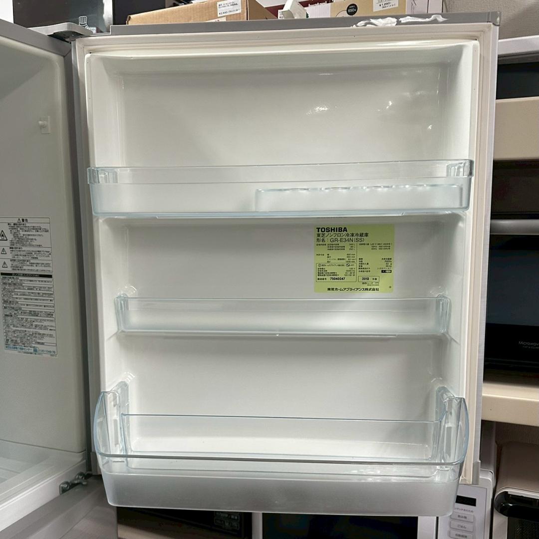 iΦ TOSHIBA 冷凍冷蔵庫 置けちゃうスリム GR-E34N 340L ②