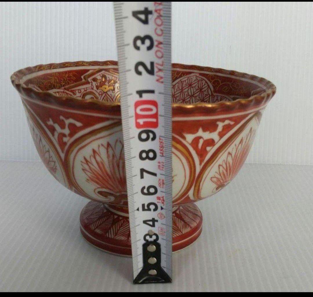 宮本屋窯　湖東焼 赤絵鉢