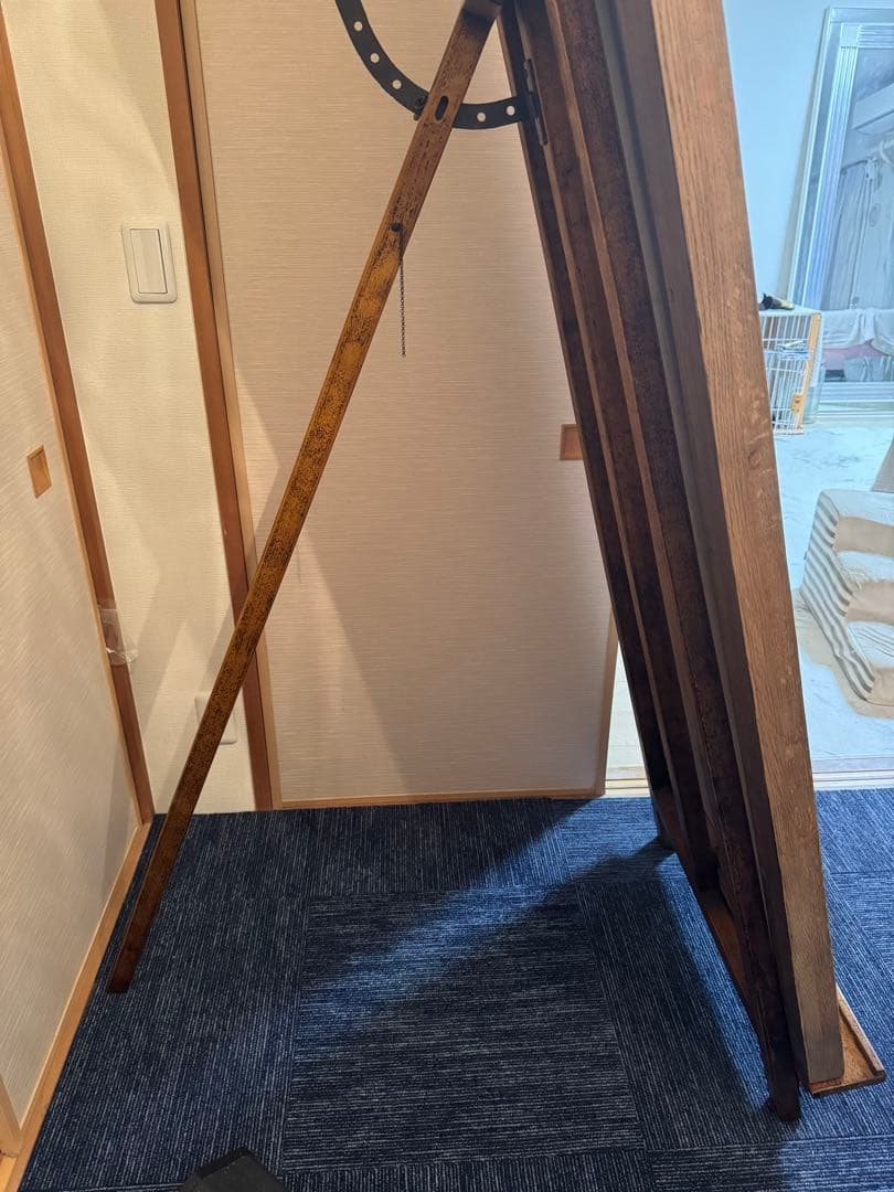 高級　特大姿見　鏡　ビッグミラー　全身鏡　イーゼル　2点セット　ブティック　店舗