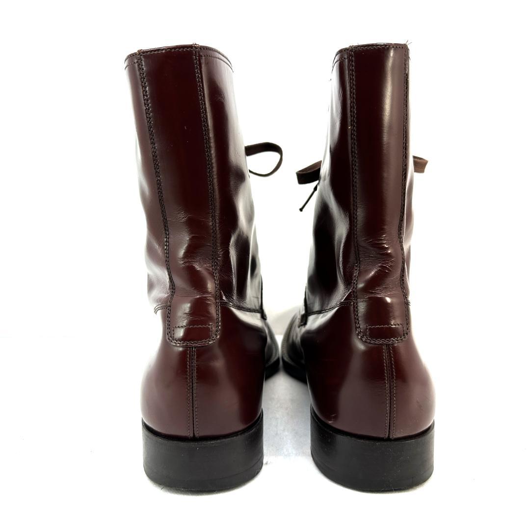 靴 GUCCI LACE UP BOOTS 44E us11 29cm Brown