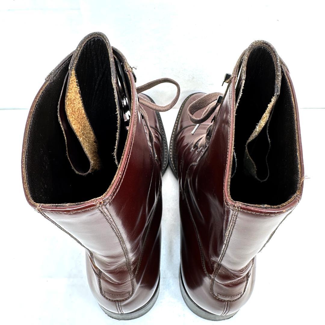 靴 GUCCI LACE UP BOOTS 44E us11 29cm Brown