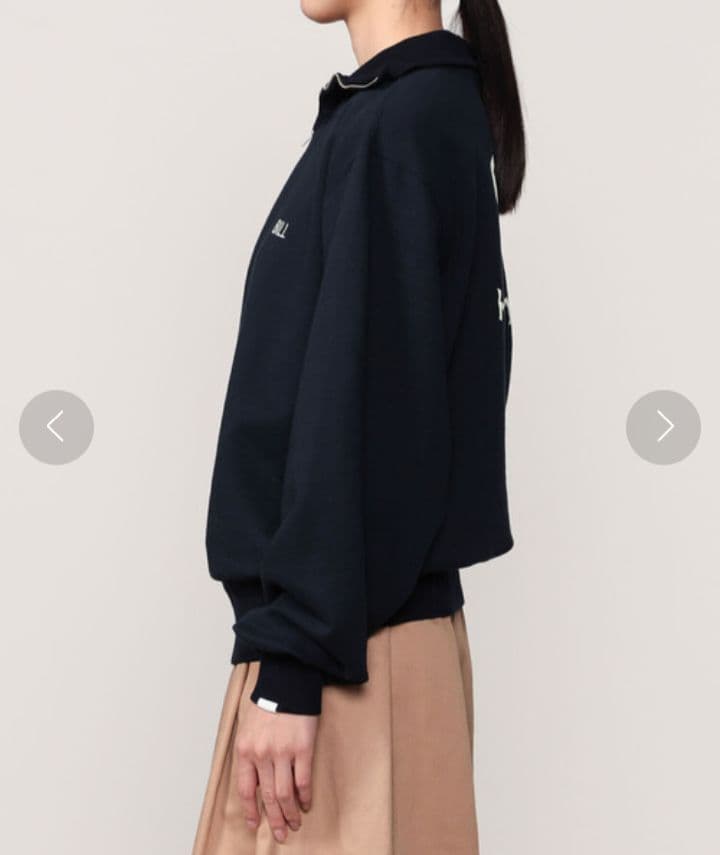 【Oblada】UNIFORM HALF ZIP SWEAT