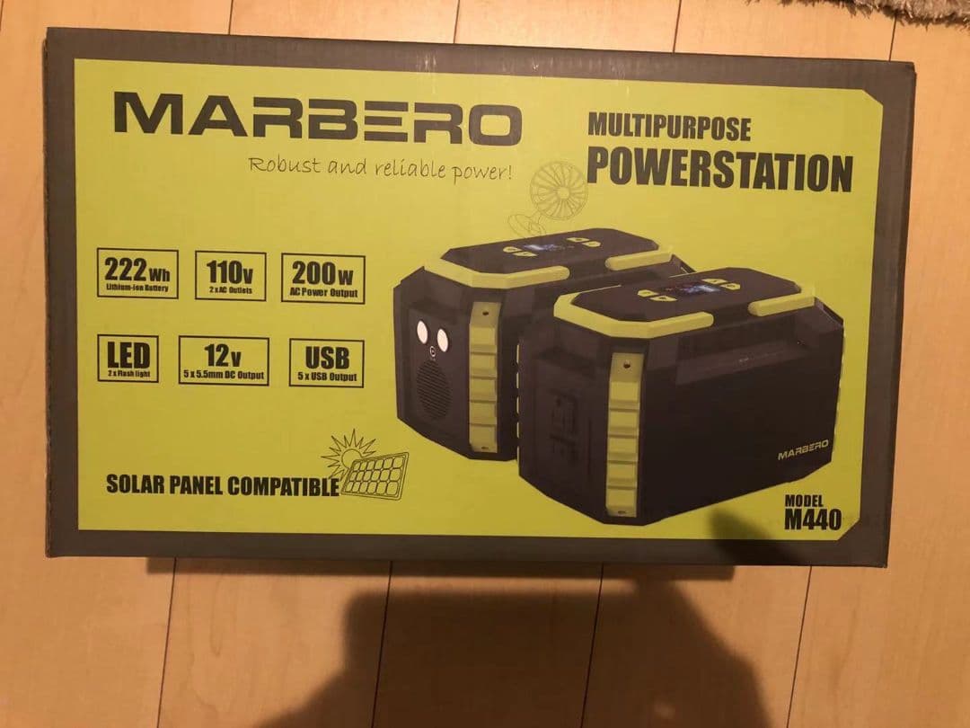 ポータブル電源 大容量 60000mAh/222Wh M440 小型 軽量