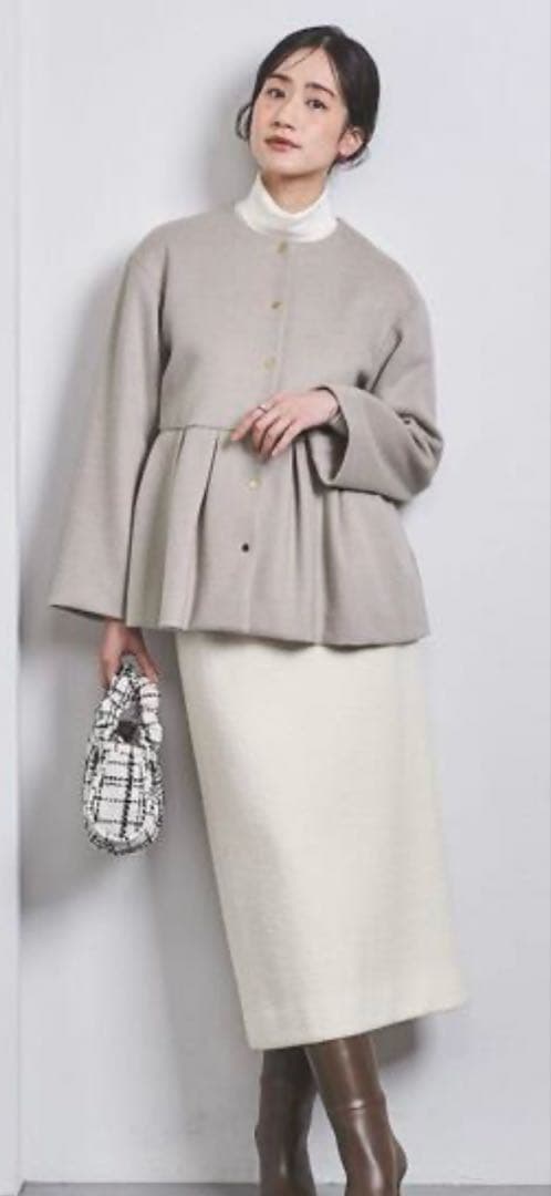 ユナイテッドアローズ　ヘプラムショートコート　36美品！