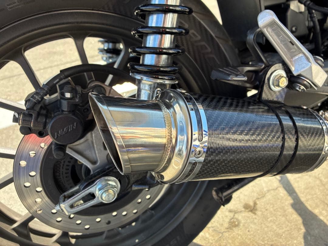 GB350 gb350s LCI ショートカーボンスリップオンマフラー