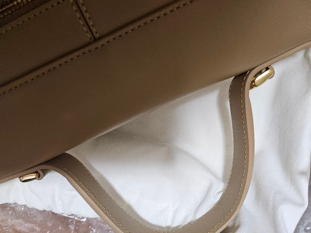 専用【正規品】cafune ベージュレザーハンドバッグ