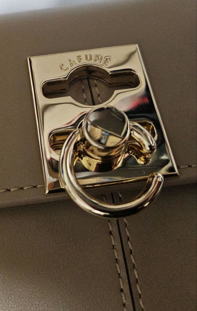 専用【正規品】cafune ベージュレザーハンドバッグ