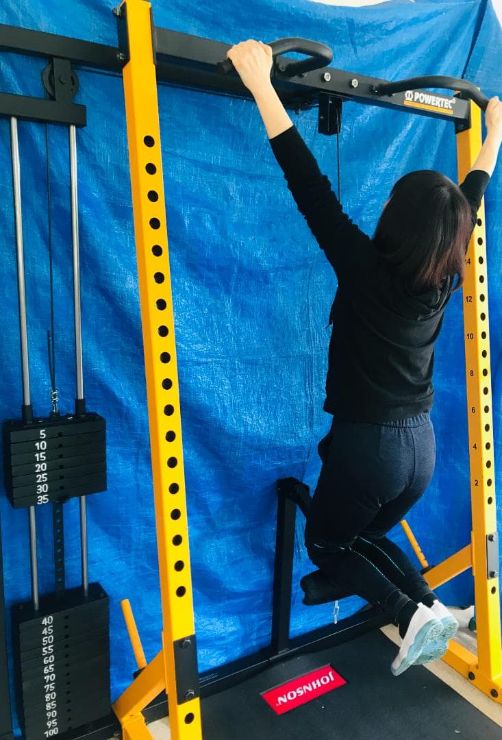 GENKI製 アシスト式チンニング&ロープーリーマシン（自社・WB-HR19用）