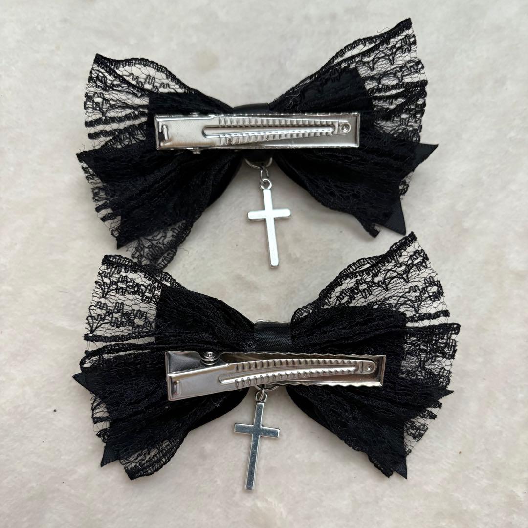 地雷 ノエミー フリル ブラウス マーズ スカパン 十字架 リボン セットアップ