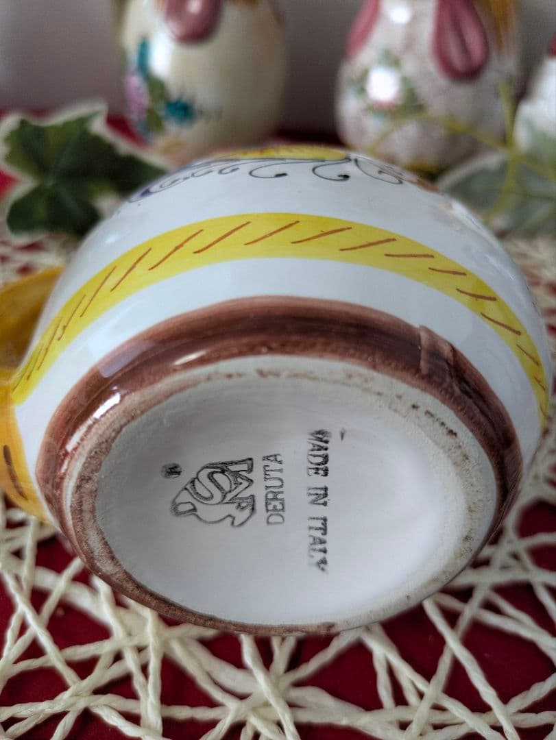 ニワトリピッチャーイタリアアンティーク幸せを守るといわれる一品プレゼントにも