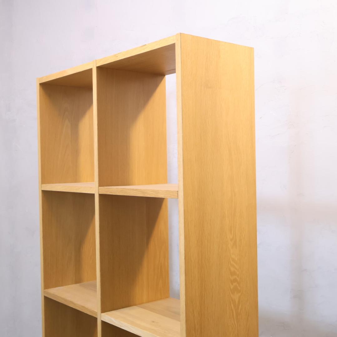 無印良品 MUJI オーク材 スタッキングシェルフ 5段・2列 オープンシェルフ
