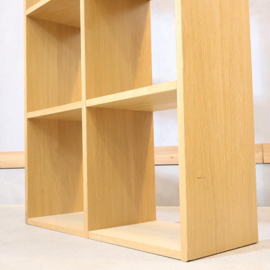無印良品 MUJI オーク材 スタッキングシェルフ 5段・2列 オープンシェルフ