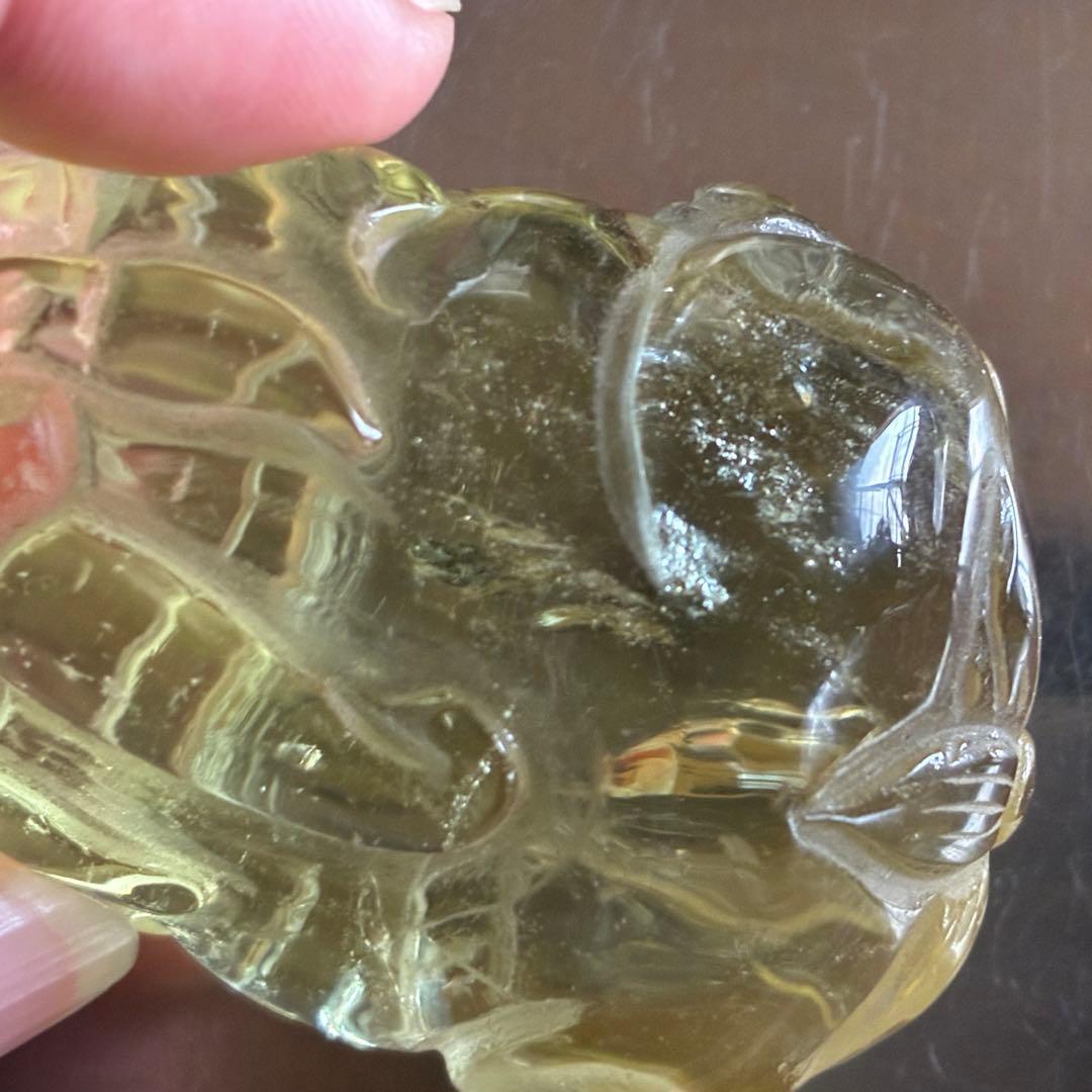 虹入り✨ シトリン貔貅彫り 58.1×39.5㍉ 66g