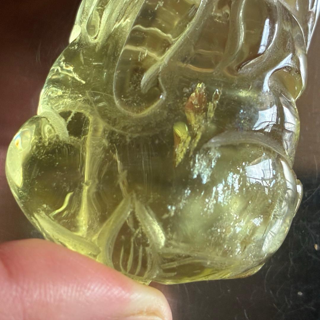 虹入り✨ シトリン貔貅彫り 58.1×39.5㍉ 66g