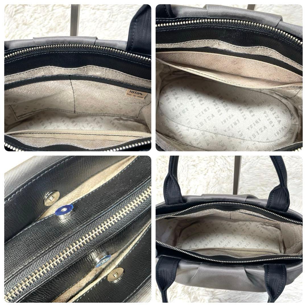 【未使用品】 IBIZA 2wayショルダーバッグ グレー ポンパ　チャーム付き