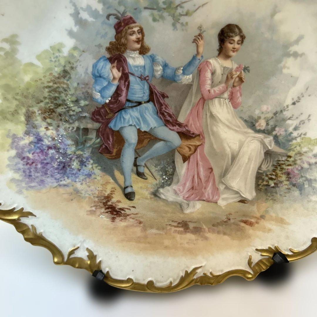 西洋アンティーク　リモージュ皿