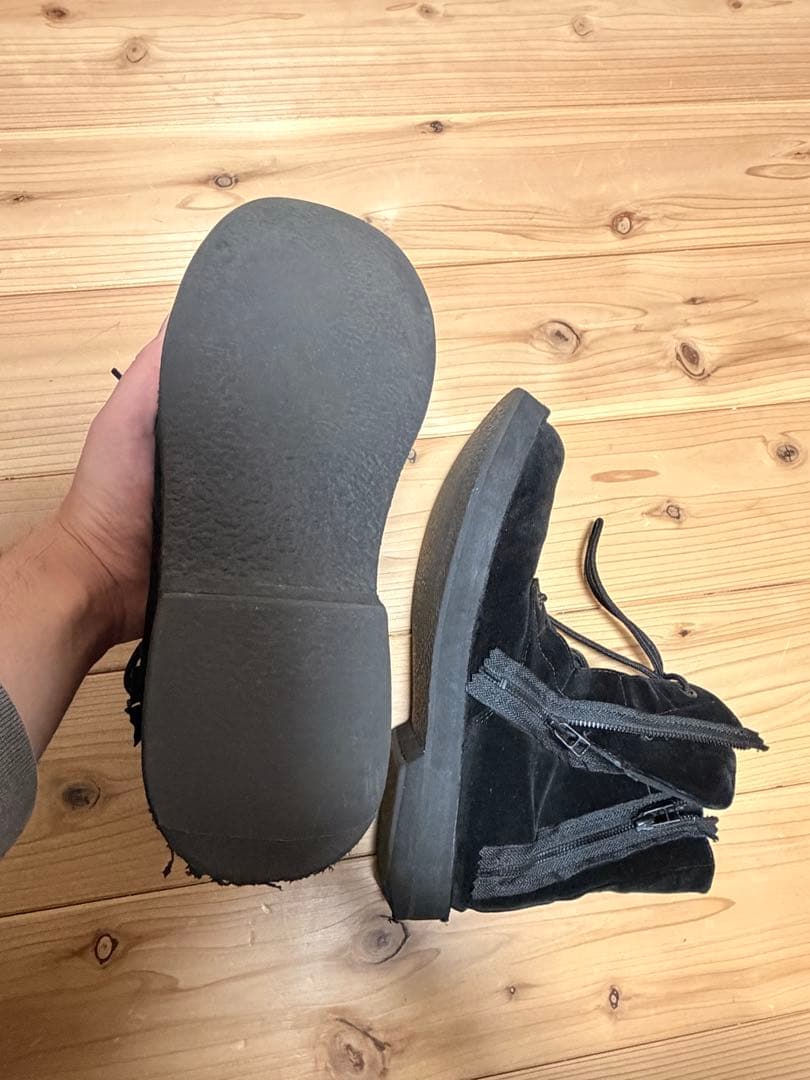 yohji yamamoto pour homme 22aw ベルベットブーツ