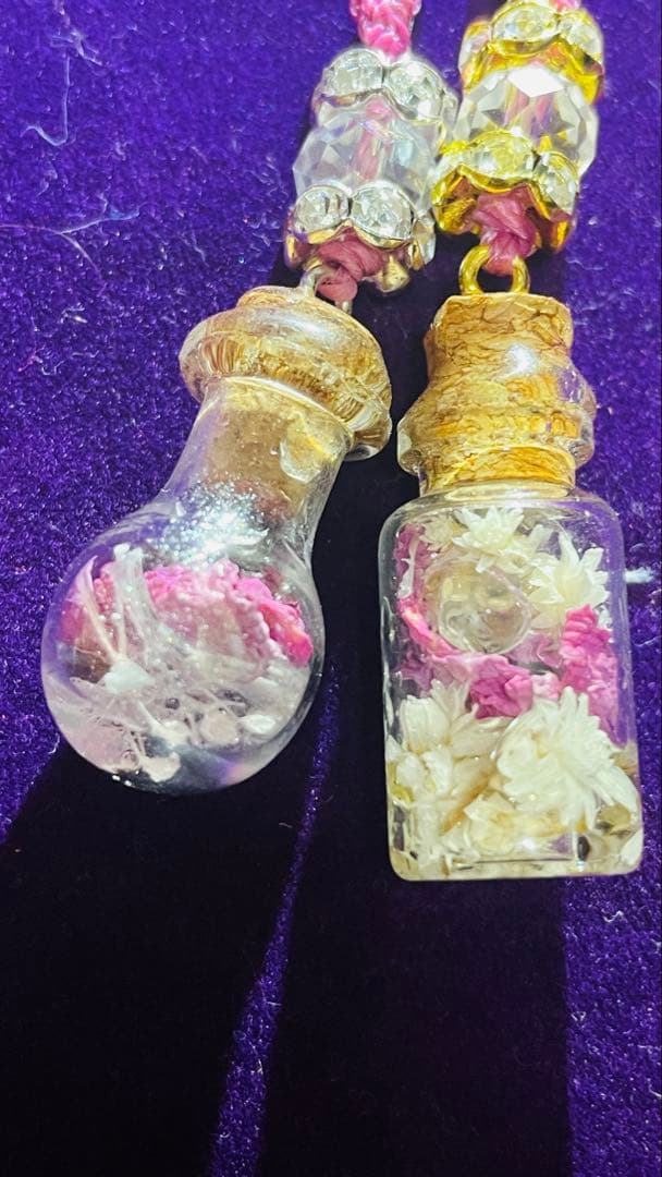 紫音✨河津桜ガーネットルースお守り 紫音様オリジナルポーション✨お纏め