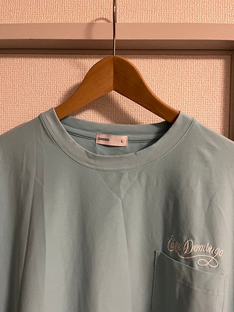 【極美品/Domingo】NJ SQUEEZE TEE 水色 L