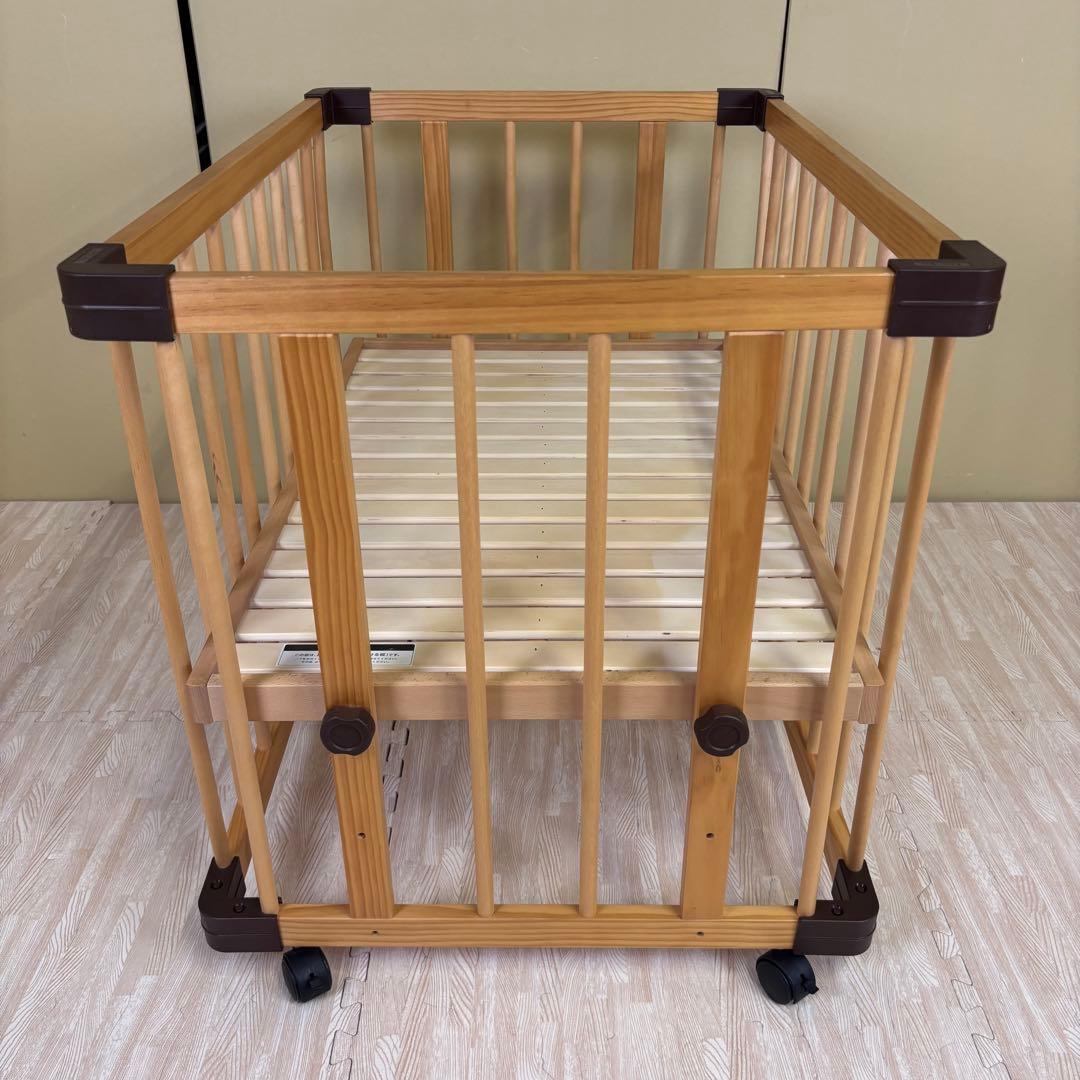 除菌清掃済☆綺麗☆ファルスカ　ミニジョイントベッド　ネオ　ナチュラル　すのこ床板