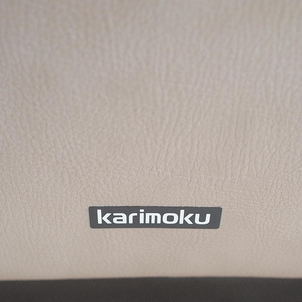 美品 カリモク ZU46 本革 3人掛ソファ 定価39.9万 ZR24074