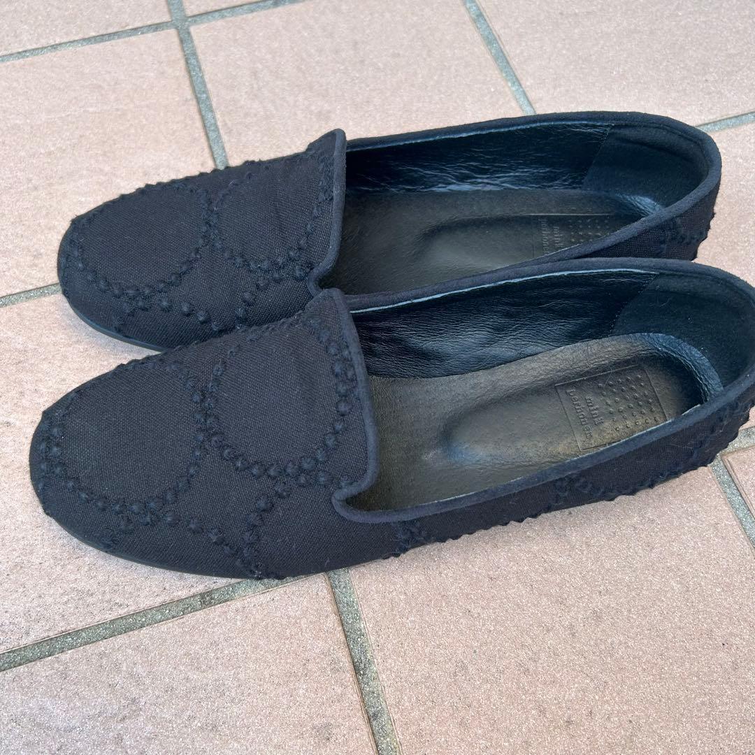 ミナペルホネン　シューズ　タンバリンBK 24