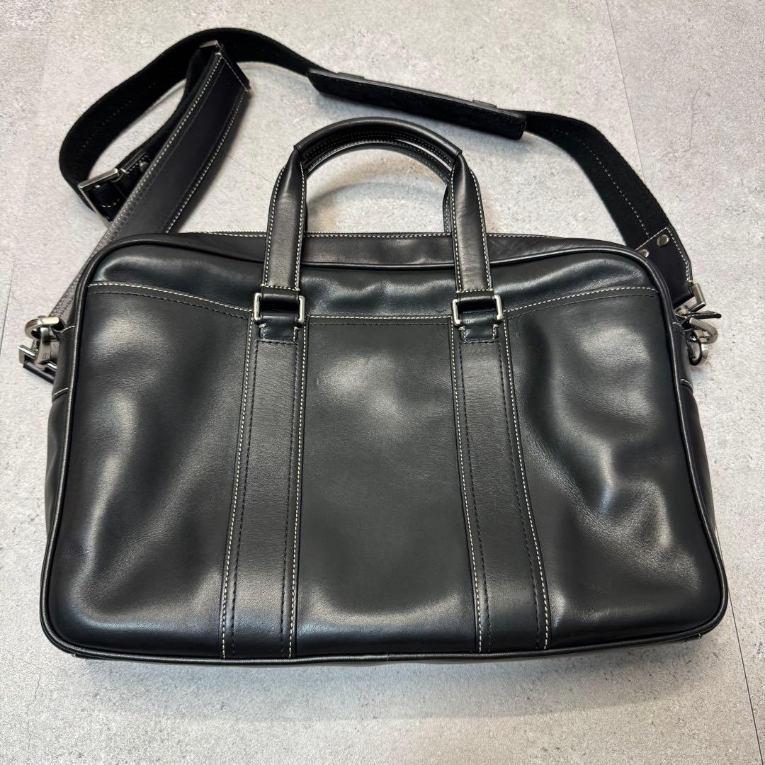 最終価格 新品 COACH 2way ビジネスバッグ レザー ブラック
