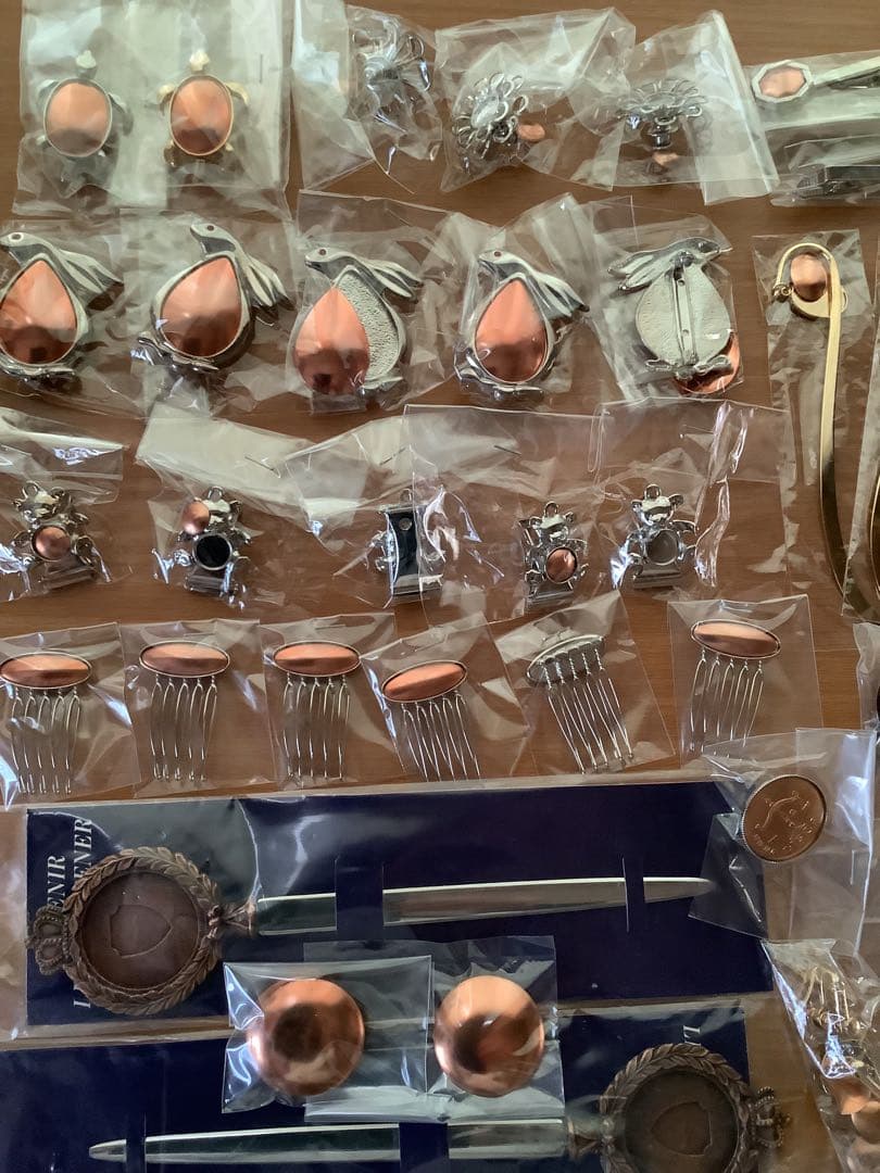 【S IZUKA】七宝　素材　銅板　アクセサリーキット