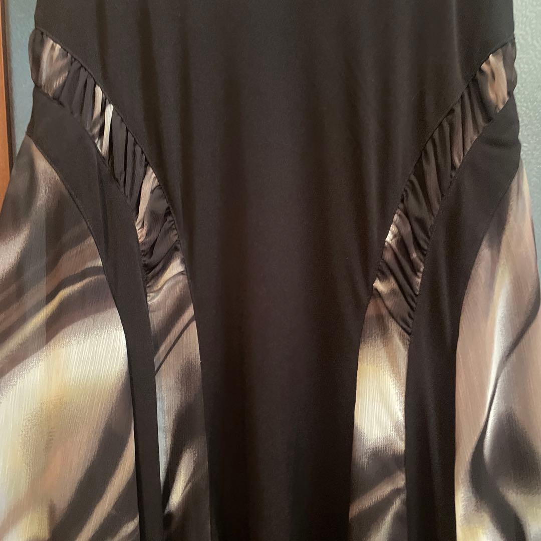 チャコット　フレアロングスカート ブラック　M 最終お値下げ