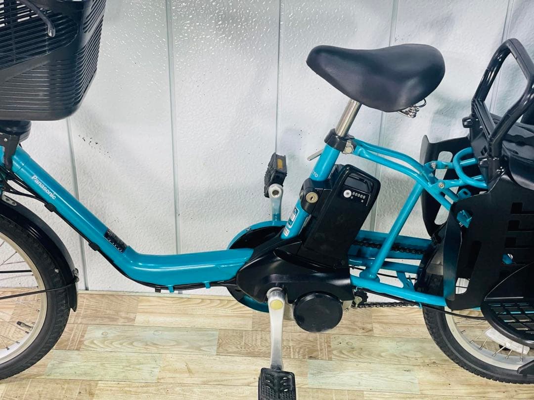 2957パナソニック12アンペア　3人乗り対応子供乗せ　電動アシスト自転車
