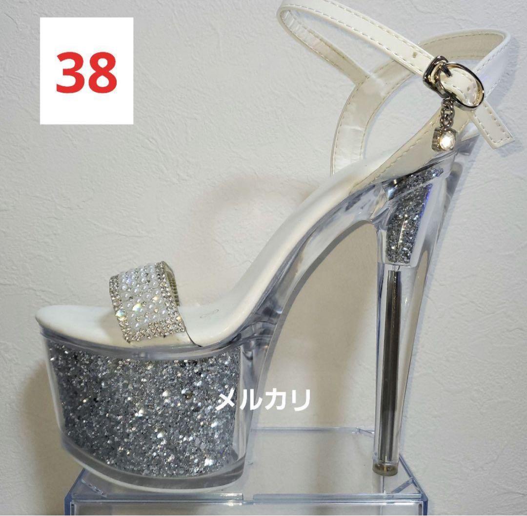 ANGEL R グリッターサンダル 38サイズ