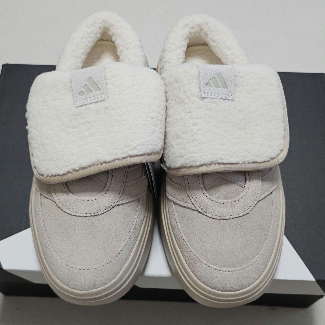 大人気★adidas★アディダス★23.5㎝★ボア付き★ミュール★ベージュ