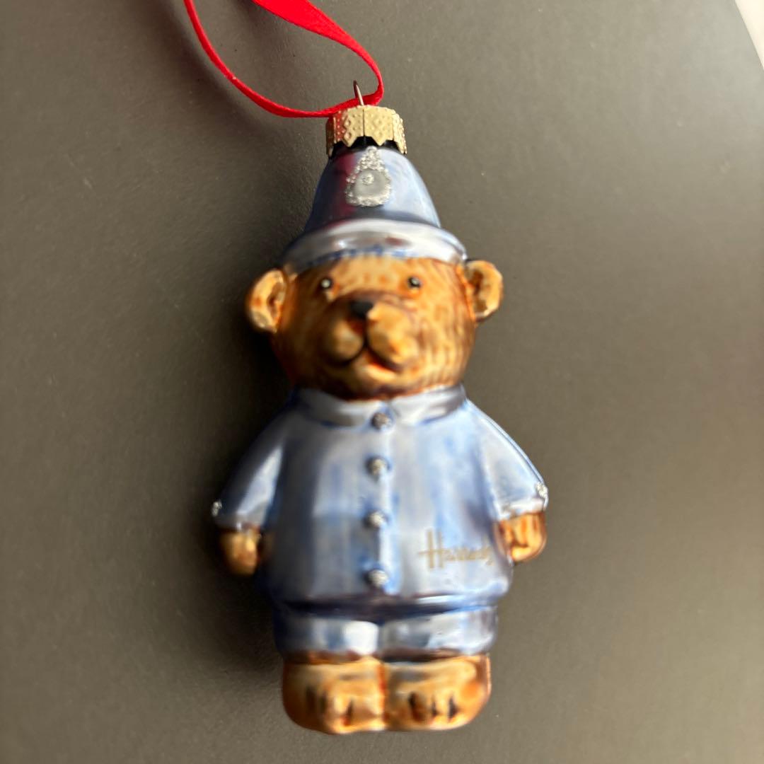 【即日発送／メルカリ便】 Harrods ハロッズ　ガラスオーナメント4個セット