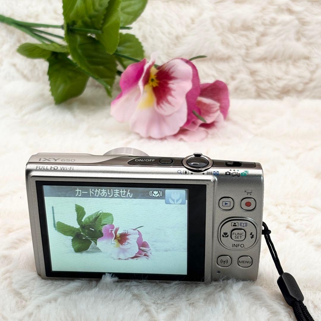 極美品 動作良好 Canon IXY 650 シルバー Wi-Fi搭載モデル