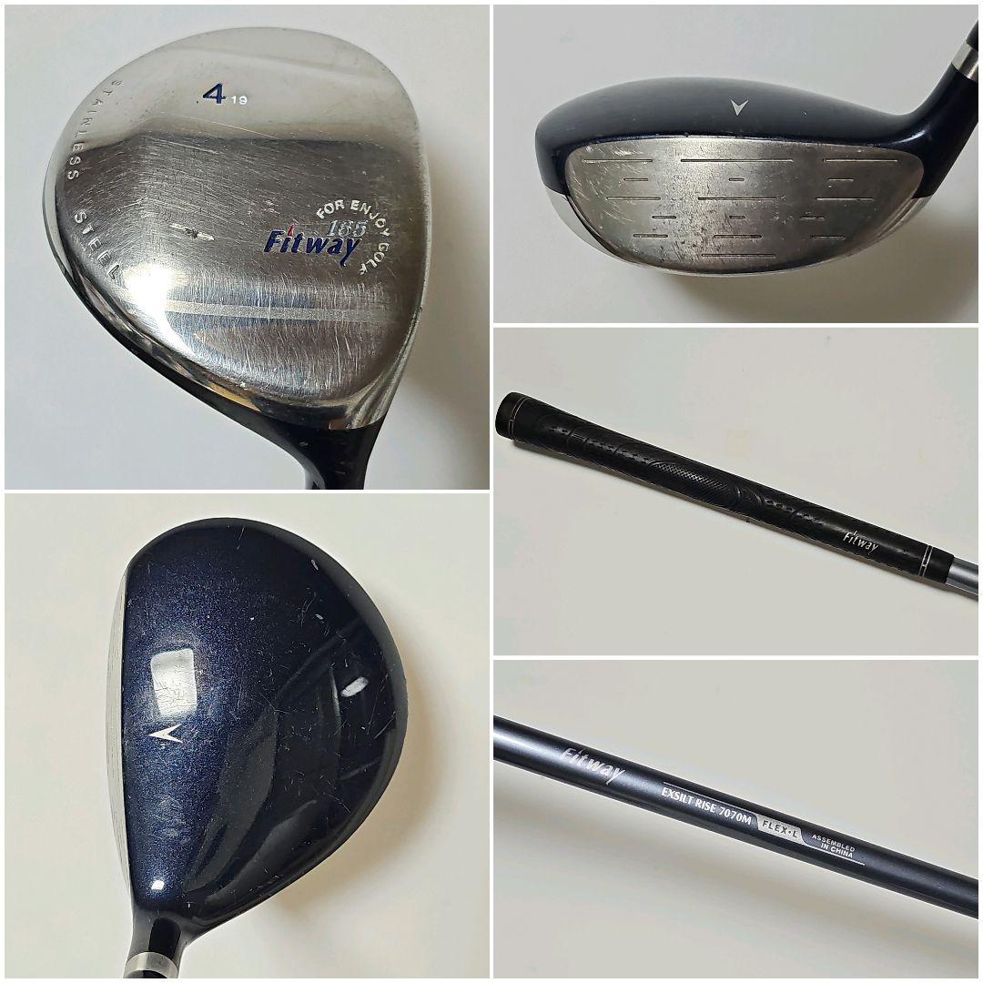 レディース　右利き　初心者～　Fitway　フィットウェイ　ゴルフクラブセット