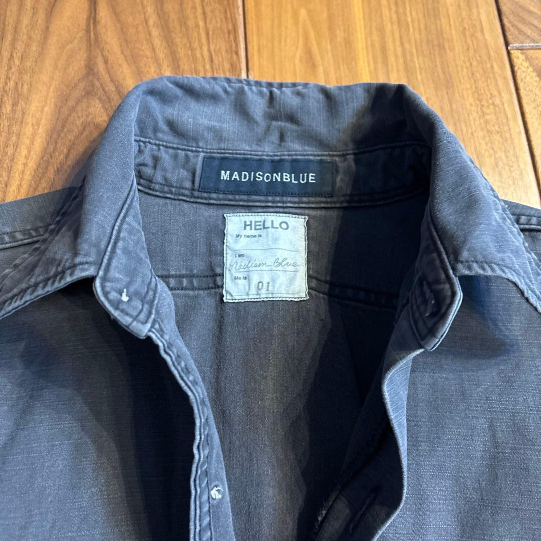 MADISONBLUE ダークグレー 長袖シャツ