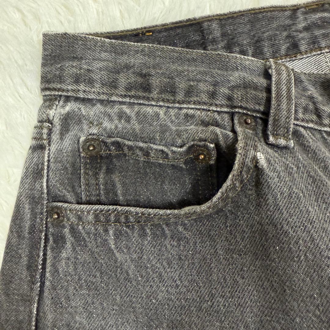 USA製✨80s リーバイス 501 先染め ブラックデニム グレー フェード