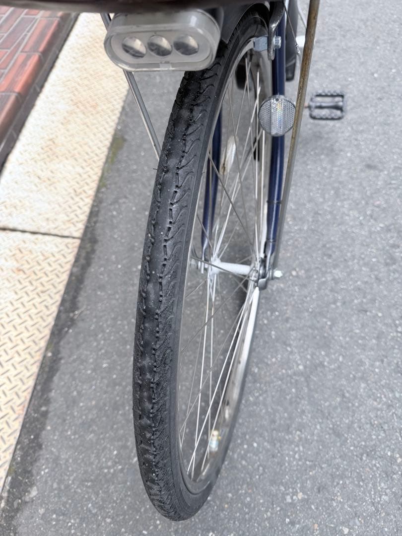 大阪府　ヤマハ　電動アシスト自転車 ネイビー 内装3段ギア