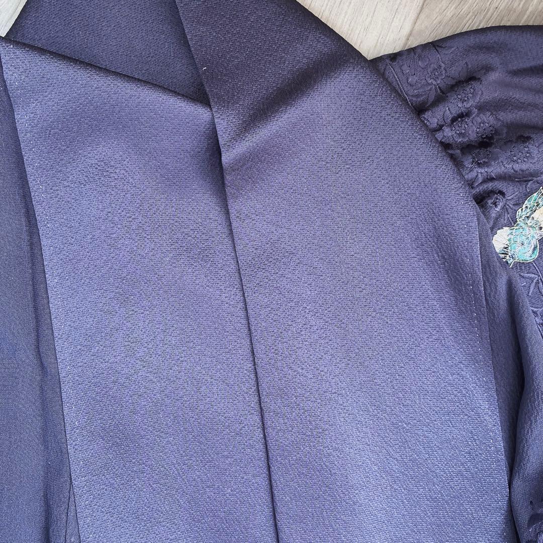 〈着物のみ〉付け下げ　フルセット　着物　正絹　鳳凰　凛と紫　訪問着　G9